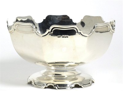 Lot 246 - A George V Octagonal Silver Bowl, Mappin and Webb, Sheffield 1922, with shaped rim and on...