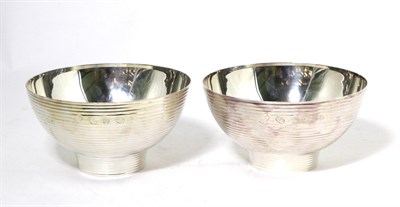 Lot 256 - A Pair of Modern Silver Bowls, James Dixon & Sons, Sheffield 2002 (Jubilee mark only), with...