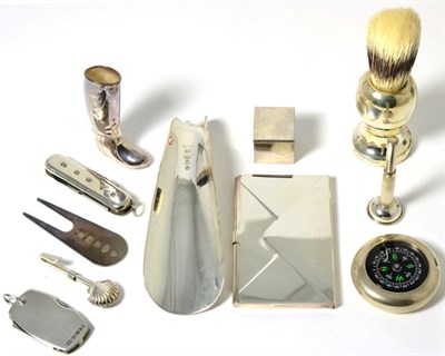 Lot 263 - A Group of Modern Silver Gentleman's Accessories, various dates and makers, 2001-10,...