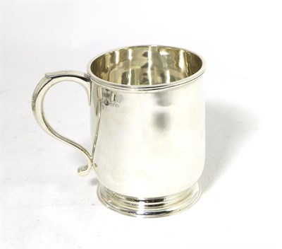 Lot 269 - A George V Silver Mug, E S Barnsley, Birmingham, date rubbed probably 1921, the plain body on...