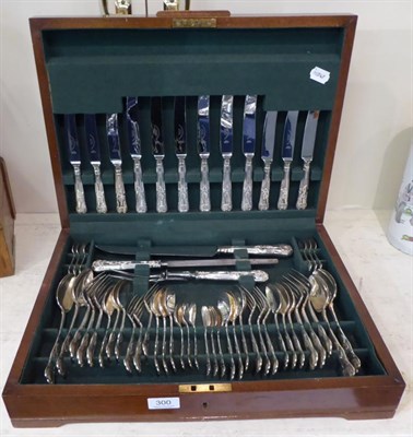 Lot 300 - A service of silver king's pattern flatware, J B Chatterley & Sons, Birmingham and...