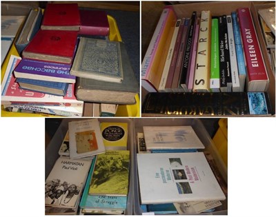 Lot 1017 - Four boxes of assorted books including architecture and design