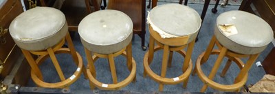 Lot 1047 - A set of four 20th century stools