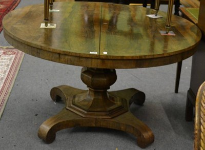 Lot 1174 - A 19th century rosewood breakfast table with tilt top, 130cm diameter