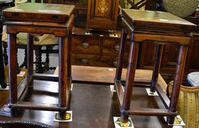 Lot 1220 - A pair of Chinese occasional tables