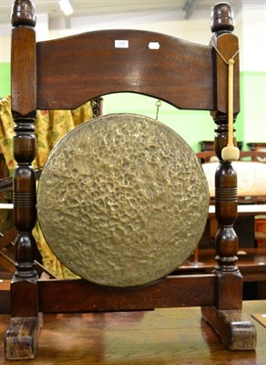 Lot 1237 - A large floor standing gong