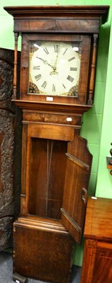 Lot 1258 - A 19th century oak longcase clock with 30 hour movement signed ";Scoles, Kendal"; with weight...