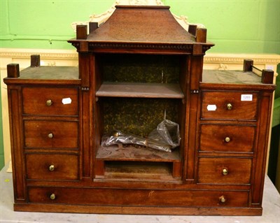 Lot 1265 - A George III mahogany table cabinet (a.f.)