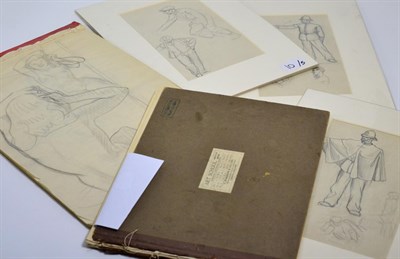 Lot 319 - Veronica Burleigh (1909 - 1999) A collection of pencil sketches including preliminary works for oil