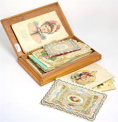 Lot 324 - A group of Victorian and later decoupage and other cards