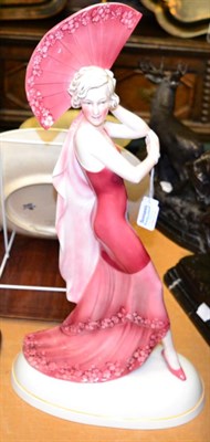 Lot 458 - A large Art Deco Katzhutte china figurine