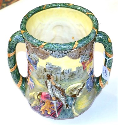 Lot 461 - A Royal Doulton twin handled loving cup, King George and Queen Mary 1910-1935, limited edition...