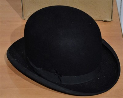 Lot 1049 - Bowler hat by Thos Townend & Co, Lime Street, London, 'all fur' silk lined