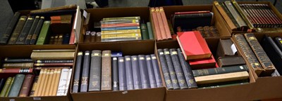 Lot 1050 - A large collection of books including heraldic, art, poetical, grammatical and other reference...