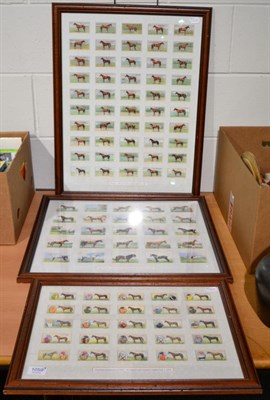 Lot 1059 - Cigarette Cards 50 Ogdens Racehorses, 25 Players Types of Horses and 25 Ogdens Prominent...