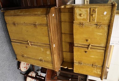 Lot 1124 - An Eastern European pine cupboard