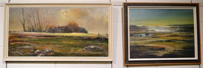 Lot 1159 - Ronald Dawson (c.1917-1977) 'Surrounding Mists, Upper Dale', signed oil on board, 44cm by 90cm;...