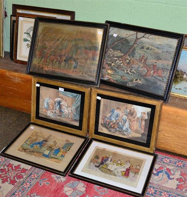 Lot 1195 - A quantity of 18th and 19th century watercolours and prints