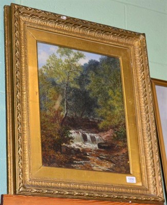 Lot 1200 - John Holland, Two fisher boys by a stream