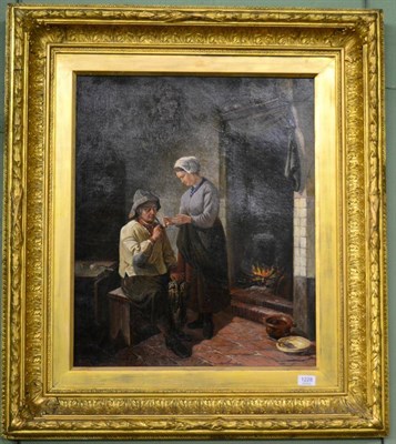 Lot 1228 - Joseph De Groot (1828-1899) ";The Golden Age";, signed, oil on canvas, 63cm by 52cm