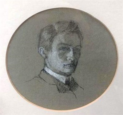 Lot 1231 - Attributed to Henry Lamb MC RA (1883-1960) Self portrait sketch, inscribed verso, pencil &...