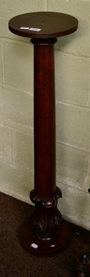 Lot 1256 - A mahogany torchere