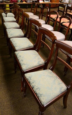 Lot 1314 - Six Regency mahogany dining chairs and two associated carvers