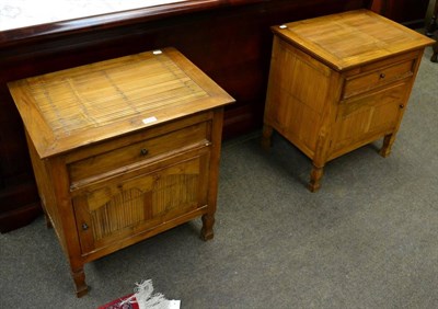 Lot 1329 - A pair of modern Aesthetic taste side tables