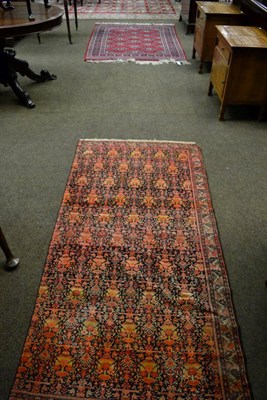 Lot 1366 - Lahore ";Bukhara"; rug, Pakistan, the crimson field of salor guls enclosed by multiple borders...