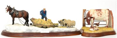 Lot 28 - Border Fine Arts James Herriot Studio Collection 'Emergency Rations' (Horse, Farmer and Sheep),...