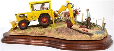 Lot 30 - Border Fine Arts 'Laying the Clays' (Farmer Laying Land Drains, Ayrshire Cows), model No. B0535...