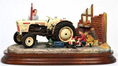 Lot 31 - Border Fine Arts 'Like Father Like Son', model No. B0859 by Ray Ayres, on wood base, with box...