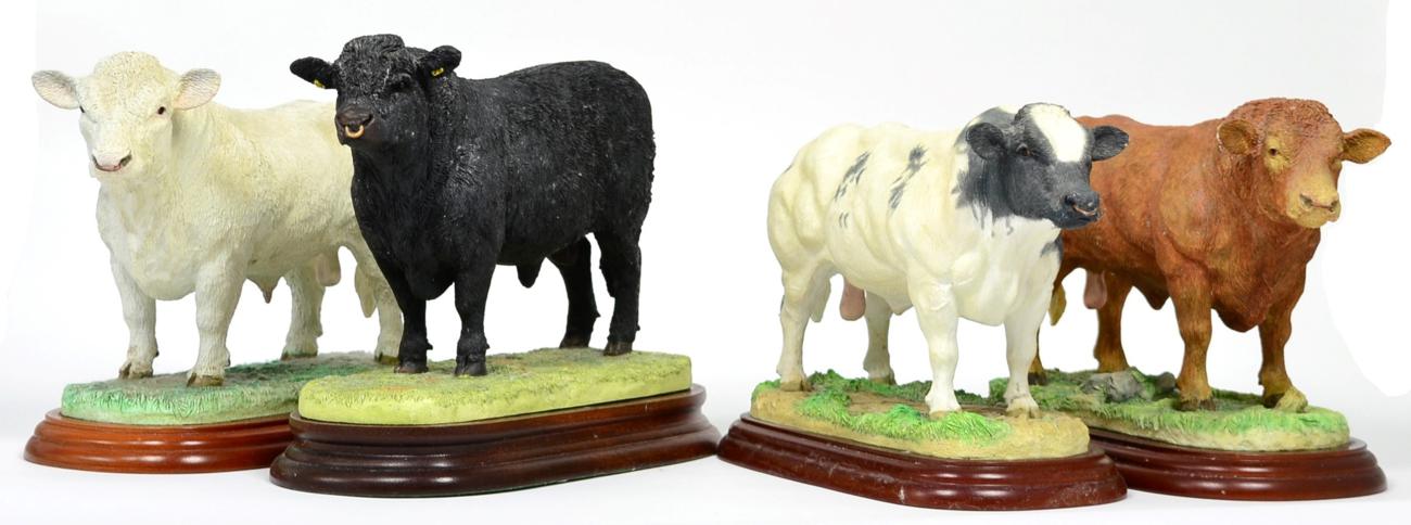 Lot 50 - Border Fine Arts 'Welsh Black Bull', model No. B0999 by David Mayer, limited edition 212/500,...