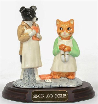 Lot 55 - Beswick Beatrix Potter Tableau 'Ginger and Pickles', model No. 3790, number 518 in a limited...
