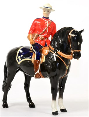 Lot 59 - Beswick Canadian Mountie, model No. 1375, black gloss (a.f)