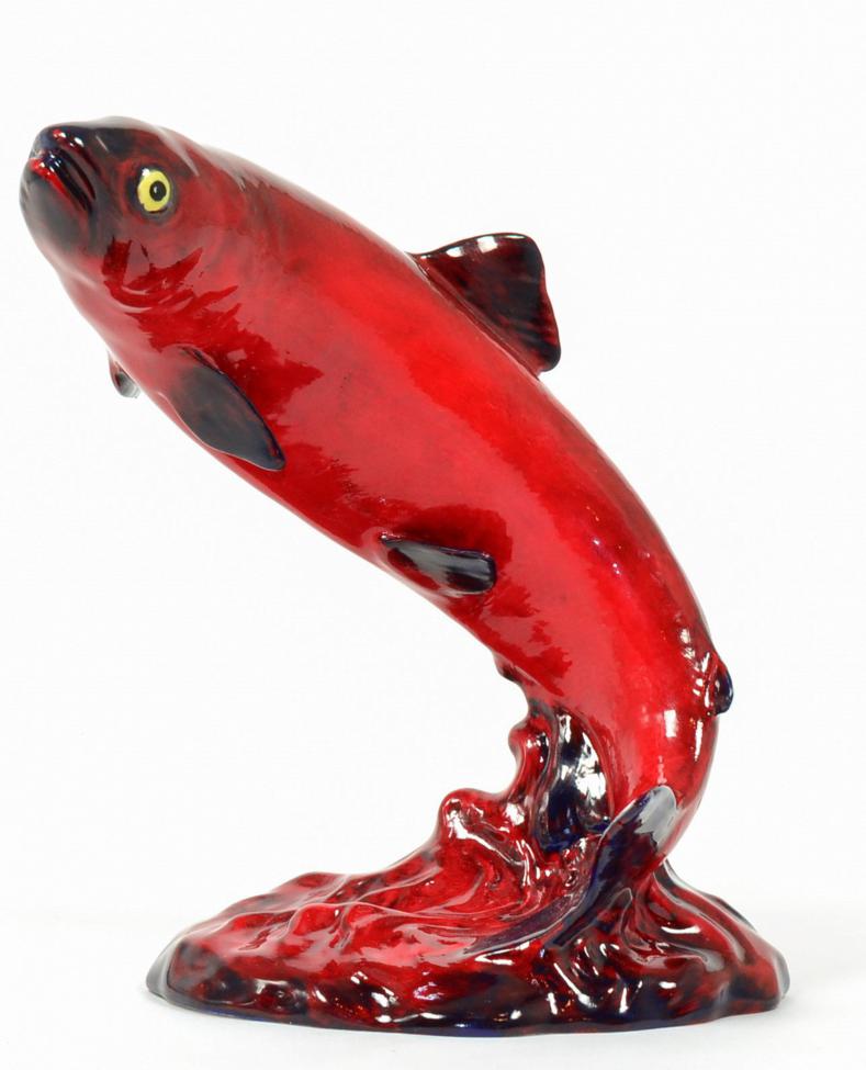 Lot 95 - Beswick Trout, model No. 1032, flambe glaze