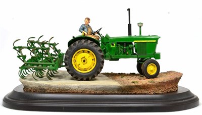 Lot 97 - Country Artists 'Powerful Partnership' (John Deere Tractor), limited edition 115/500, on wood base