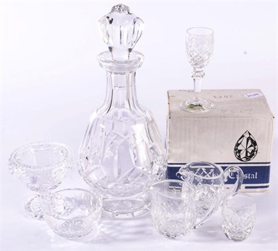 Lot 135 - Waterford Crystal including Powerscourt boxed liqueur glasses, Lismore brandy decanter and...
