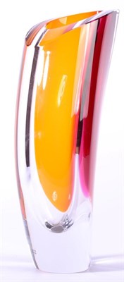 Lot 148 - Goran Warff for Kosta Boda Studio glass vase, signed 'Kosta Boda G.Warff 2040533', 29cm high