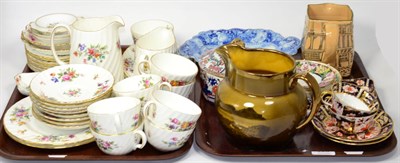 Lot 220 - Assorted 19th and 20th Century ceramics, to include: a Mintons tea service; a Ridgways jug; Doulton