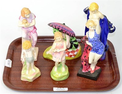 Lot 224 - Royal Doulton figures Archives, including Sunshine Girl; The Bather; The Swimmer; Lido Lady etc