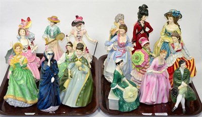 Lot 226 - Royal Doulton to include British Sporting Heritage; Figures from Williamsburg; Countess of...