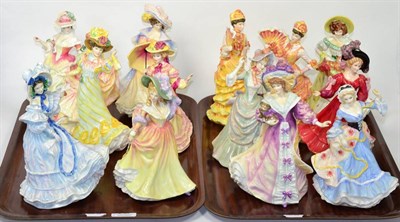 Lot 227 - Royal Doulton figures modelled by Valerie Annand (two trays)