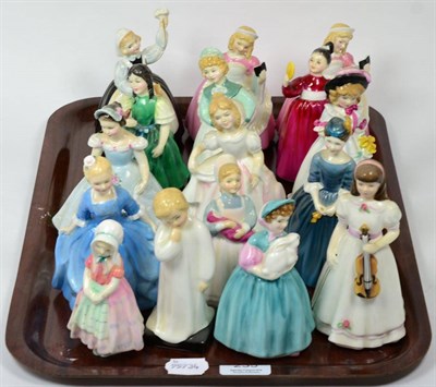 Lot 235 - A group of Royal Doulton figures of young girls