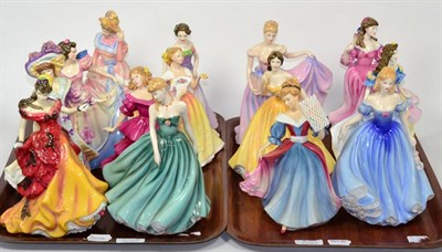 Lot 236 - Royal Doulton figures of the year (two trays)