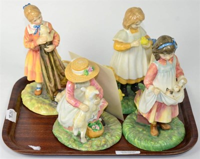 Lot 244 - Four Royal Doulton Age of Innocence figures