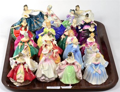 Lot 261 - A large group of small Royal Doulton figures