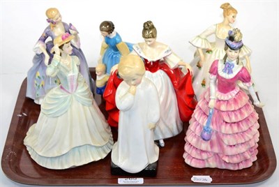 Lot 269 - Royal Doulton figures to include: Stephanie, with property of Royal Doulton stamp, inscribed 'C/Way