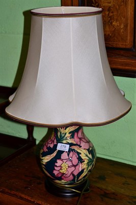 Lot 278 - A modern Moorcroft table lamp, 36.5cm high