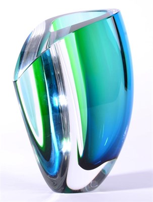 Lot 279 - Goran Warff for Kosta Boda Studio glass vase, signed 'Kosta Boda G.Warff 2040536', height 11"